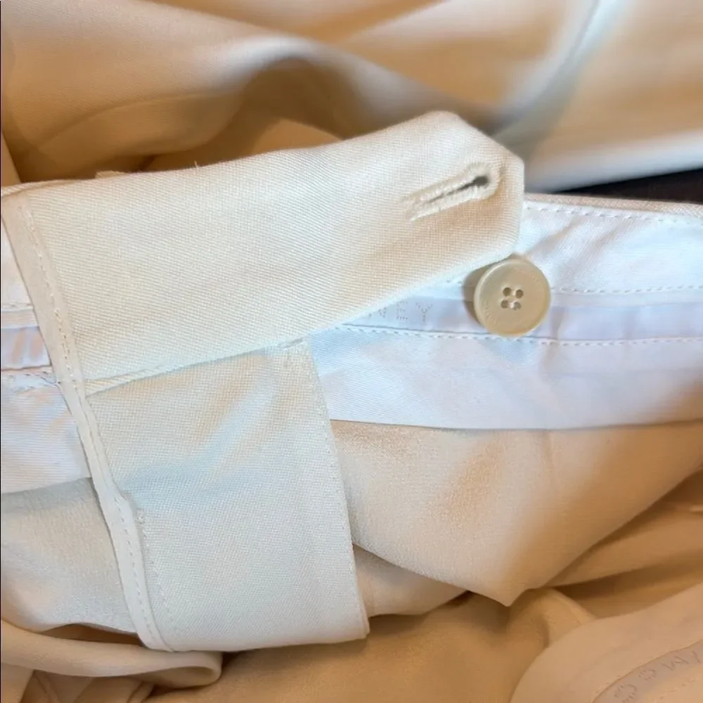 Stella McCartney Ivory Striped Wool-twill Slim Cuffed Pants size 40 - Picture 10 of 13